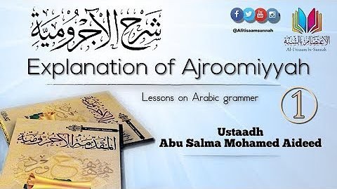 Al-Ajroomiyyah (Arabic Grammer)