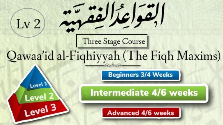 Qawaa’id al-Fiqhiyyah Level 2