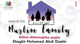 Fiqh of the Muslim Family (Somali)